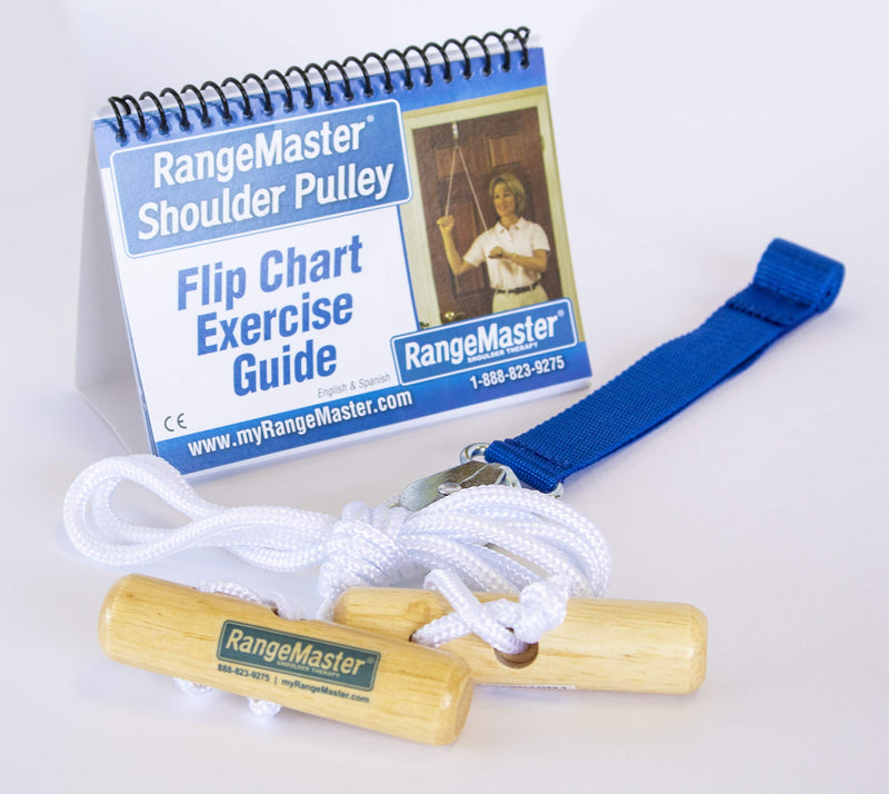 RangeMaster Over the Door Shoulder Pulley │ Physical Therapy Shoulder Tool │ Helps Enhance Range of Motion for Shoulder Pain and Surgery Recovery │ Web Strap Attachment Web Strap Door Attachment