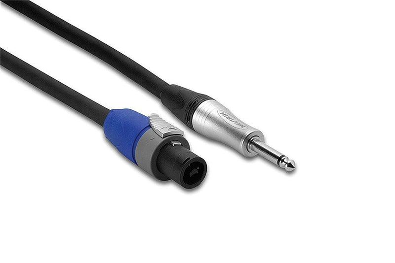 Hosa SKT-205Q Edge Speaker Cable, Neutrik speakON to 1/4 in TS, 5 ft