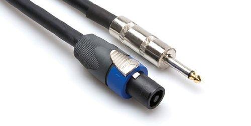 Hosa SKT-410Q REAN Loudspeaker to 1/4" TS Pro Speaker Cable, 10 Feet