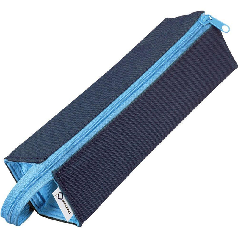 Kokuyo C2 Tray Type Pencil Case - Navy Light Blue