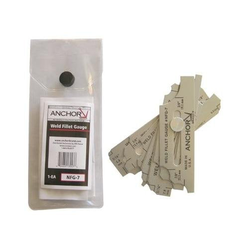 ANCHOR BRAND, 100-NFG-7, Anchor NFG-7 Weld FILLETGAUGE Set