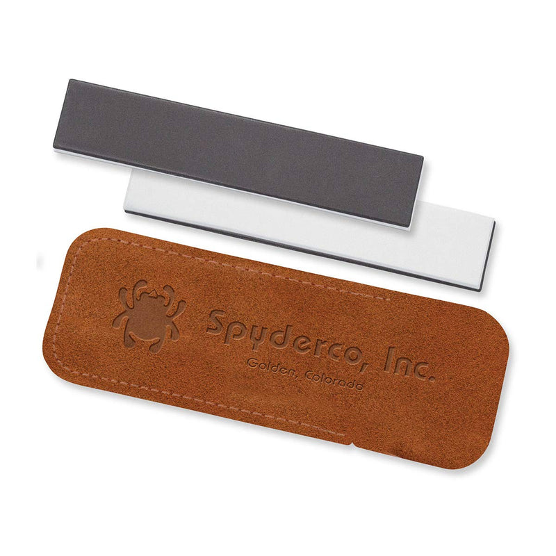 Spyderco 303MF 1" by 5" DoubleStuff Sharpening Stone - Medium & Fine Sided and Includes Protective Case - 303MF 1" x 5" x 1/4"