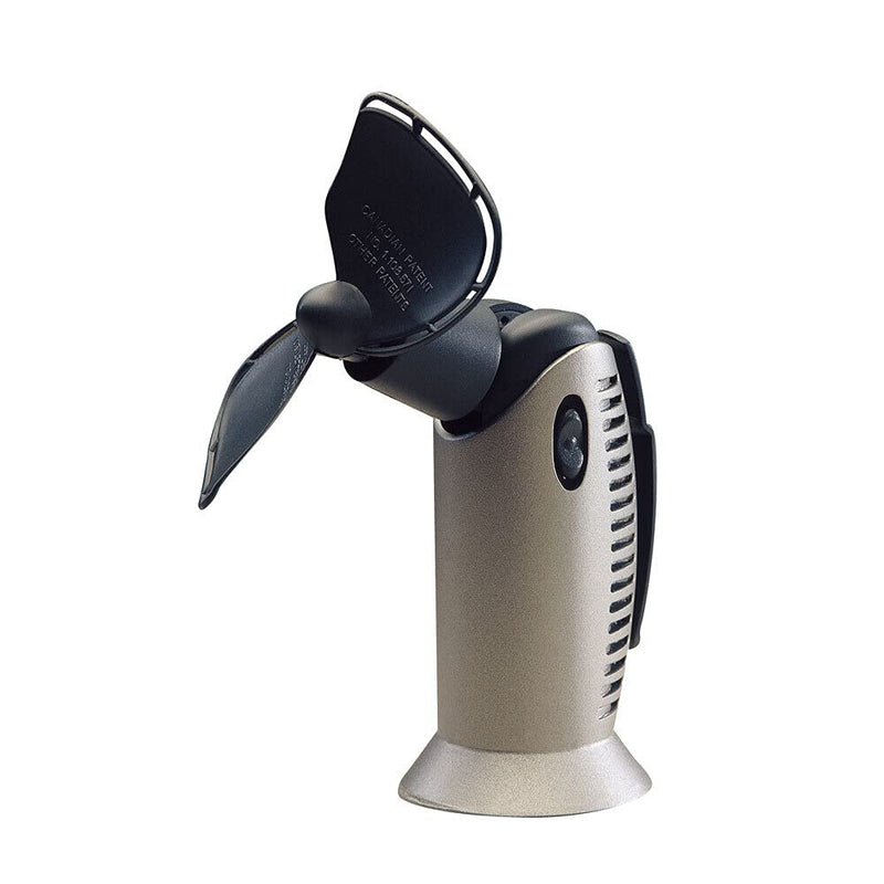 Caframo Tiny Tornado II. Heavy Duty Handheld Fan. Standing Option. Built to Last, Titanium, Small