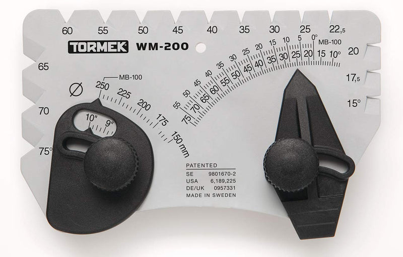 Angle Setter for Sharpening System Tormek WM-200 Angle Master. Sets the Perfect Angle for Sharpening Blades. Works on Tormek Sharpening Systems. 1-(Pack)