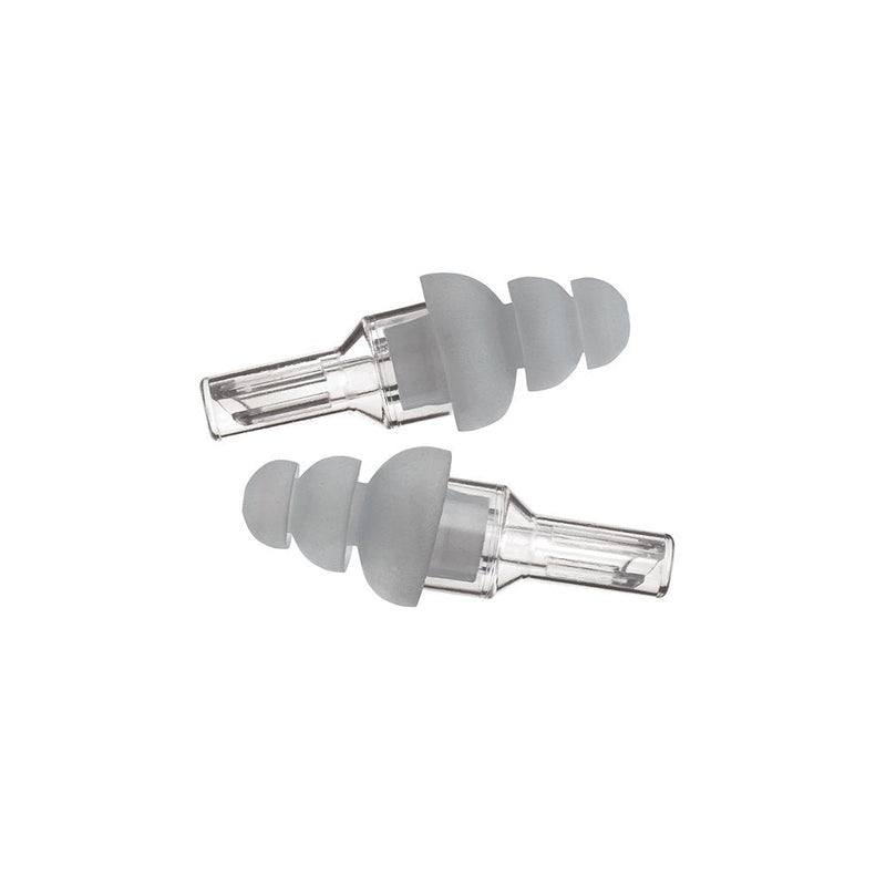 Etymotic Research ER20 High-Fidelity Earplugs (Concerts, Musicians, Airplanes, Motorcycles, Sensitivity and Universal Hearing Protection) - Standard, Clear Stem w/ Frost Tip