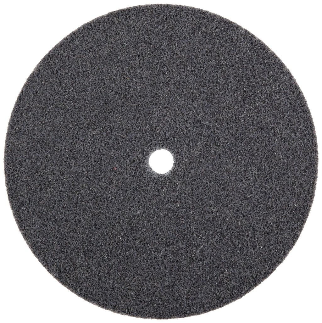 3M Scotch-Brite XL-UW Unitized Silicon Carbide Soft Deburring Wheel - Fine Grade - Arbor Attachment - 6 in Diameter - 1/2 in Center Hole - 1/2 in Thickness - 13719 [Price is per Wheel]