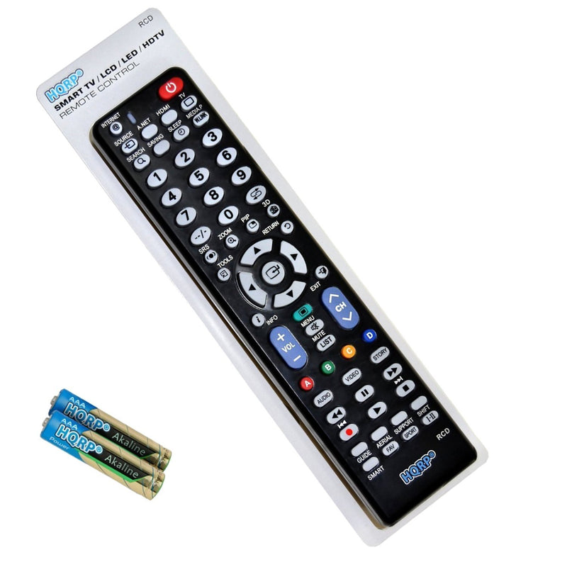 HQRP Remote Control Works with Samsung HP-S5033 HP-S5053 HP-S5073 HP-S6373 HP-T4234 HP-T4254 UN75F6400AFXZA UN65F6400AFXZA UN60F6400AFXZA UN55F6400AFXZA UN50F6400AFXZA LCD LED HD Smart TV