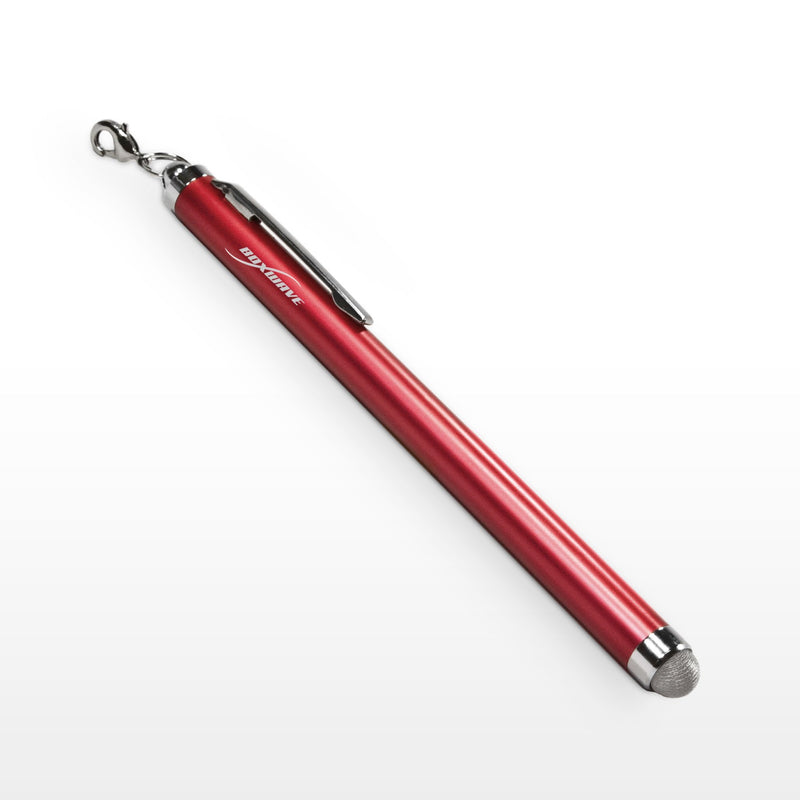 Stylus Pen for iPad 2 (Stylus Pen by BoxWave) - EverTouch Capacitive Stylus, Fiber Tip Capacitive Stylus Pen for iPad 2, Apple iPad 2 - Crimson Red