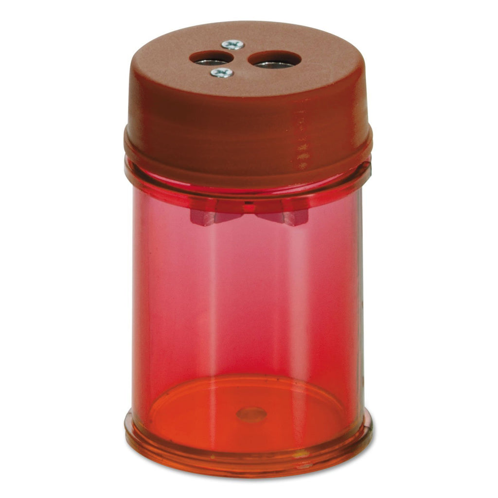 Officemate Pencil/Crayon Sharpener, Twin, Red (OIC30240)