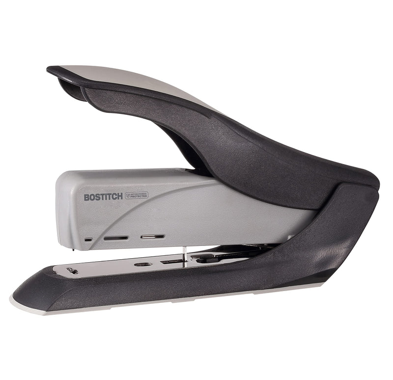 Bostitch 60 Sheet Heavy Duty Stapler - Two Fingers, No Effort, Spring Powered Stapler - Gray (1200)