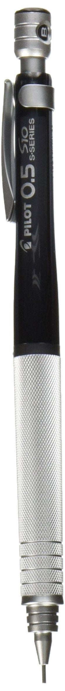 Pilot Mechanical Pencil S10, Transparent Black Body, 0.5mm Lead (HPS-1SR-TB5)