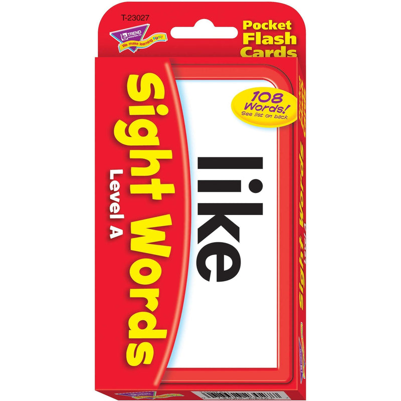 Sight Words Level A Pocket Flash Cards
