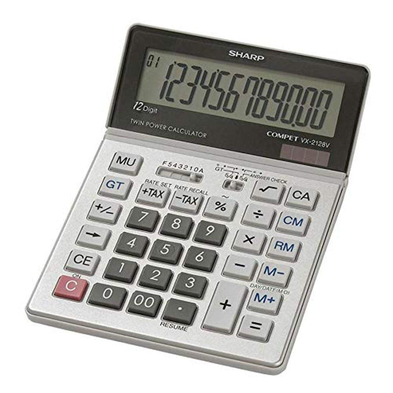 Sharp VX2128V Portable Desktop Handheld Calculator