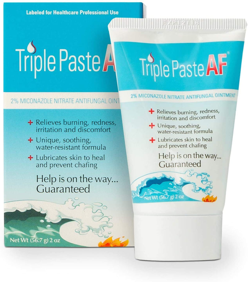 Triple Paste AF Antifungal Ointment, Antifungal Treatment for Jock Itch and Superficial Skin Infections, 2 oz, White (TRIPAF) (Packaging May Vary)