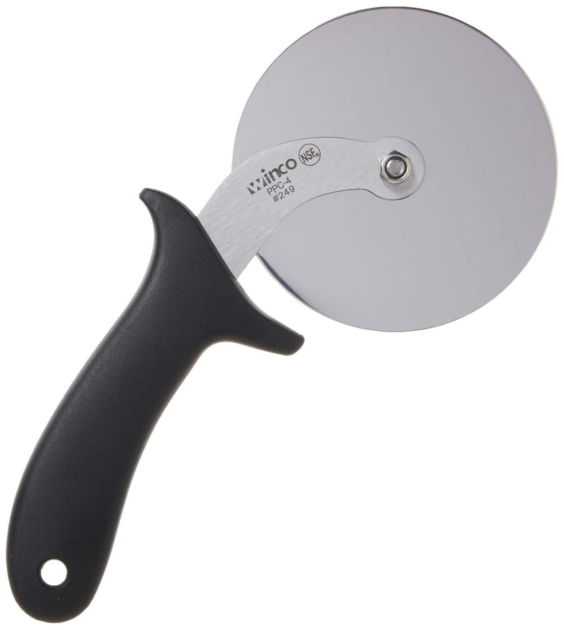 Winco 811642000910 Winware Pizza Cutter 4-Inch Blade with Handle, Stainless Steel