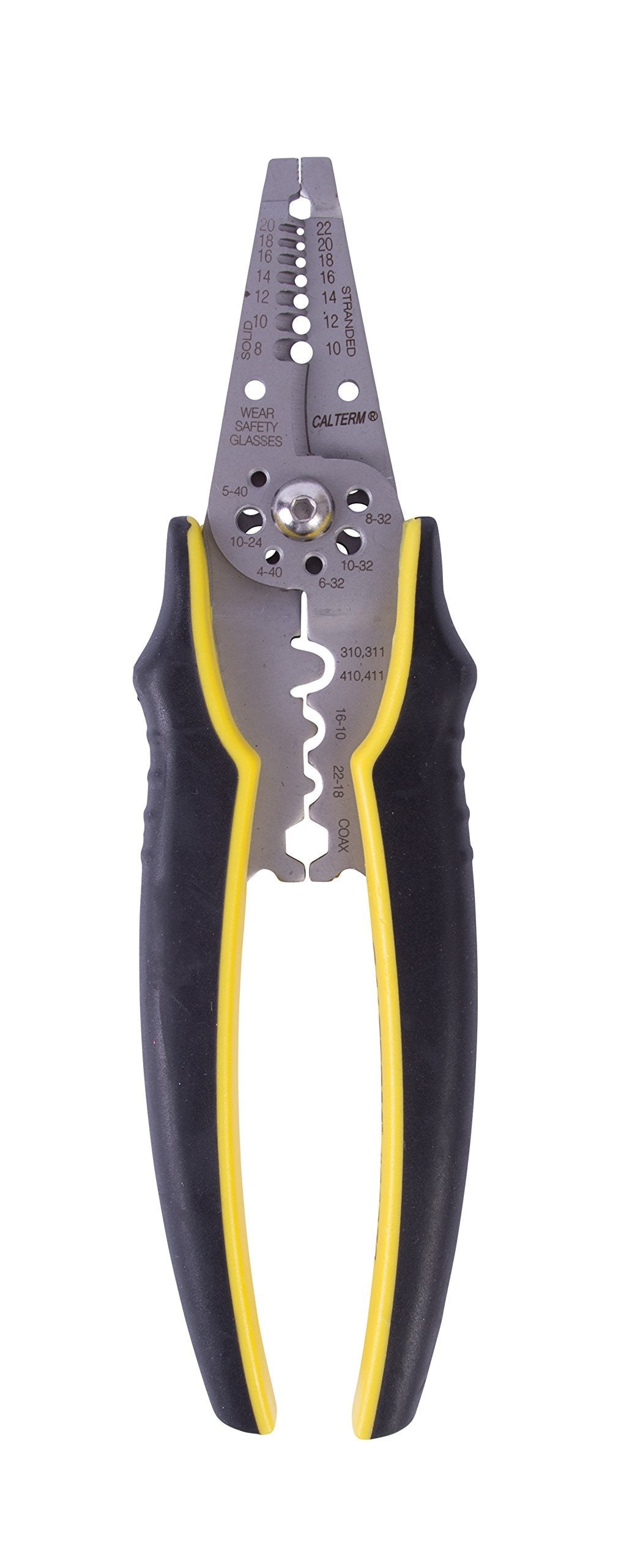 Calterm 66270 ArmorEDGE Wire Stripper and Crimper, 20-10 AWG Solid or Stranded Wire