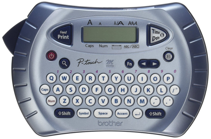 Brother P-touch Label Maker, Personal Handheld Labeler, PT70BM, Prints 1 Font in 6 Sizes & 9 Type Styles, Two-Line Printing, Silver