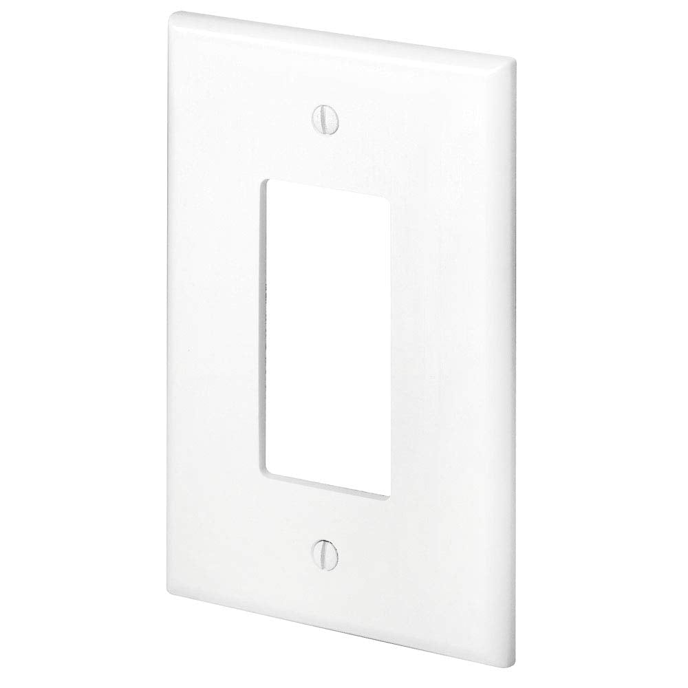 Leviton 88601 1-Gang Decora GFCI Device Decora, Wallplate, Oversized, Thermoset, Device Mount, White