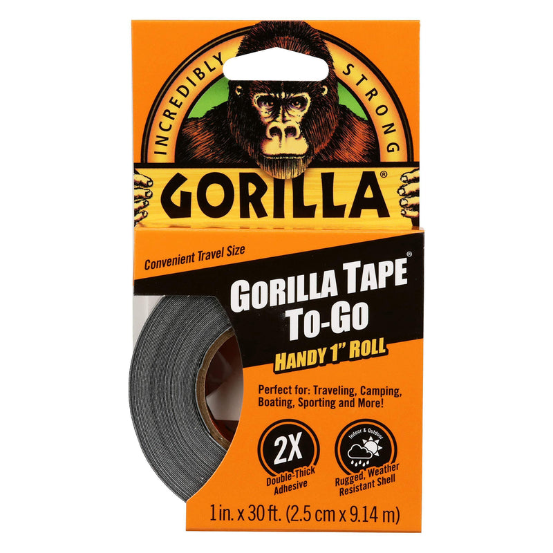 Gorilla 3044401 Tape Handy Roll, 1-Pack, Black 1 Pack