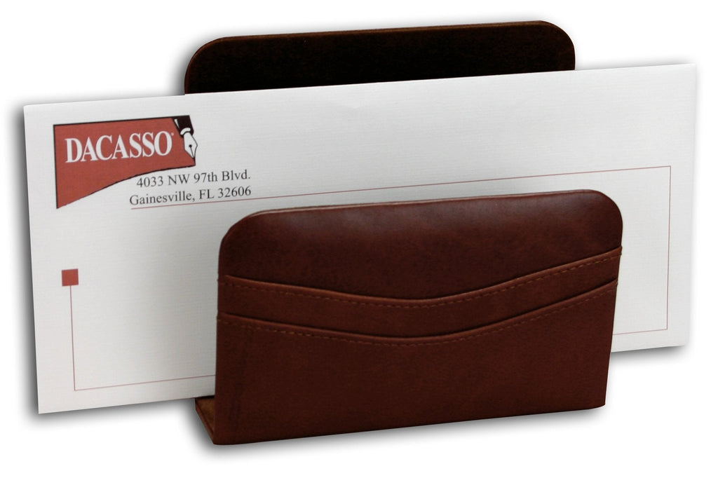 Dacasso Mocha Leather Letter Holder