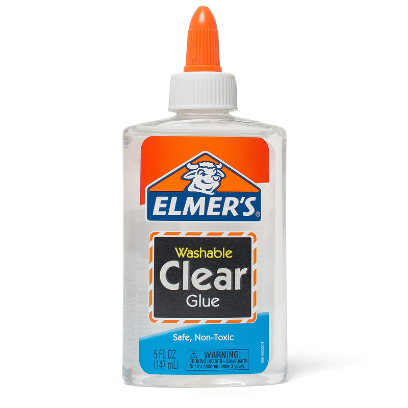 Elmer's E305 School Glue Washble Clear, 5 oz, Clear 5 Oz.