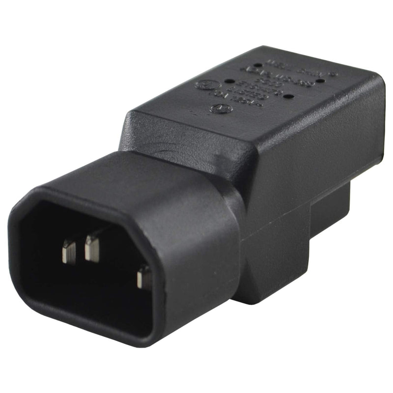Conntek 30130 IEC C14 to NEMA 5-15R Plug Adapter 10Amp