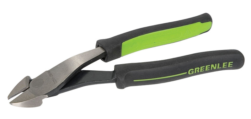 Greenlee 0251-08AM High Leverage Diagonal Cutting Pliers, Angled Molded Grip, 8" 8-Inch Angled Molded Grip