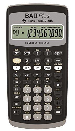 TEXBAIIPLUS - Texas Instruments BA-II Plus Adv. Financial Calculator Taschenrechner