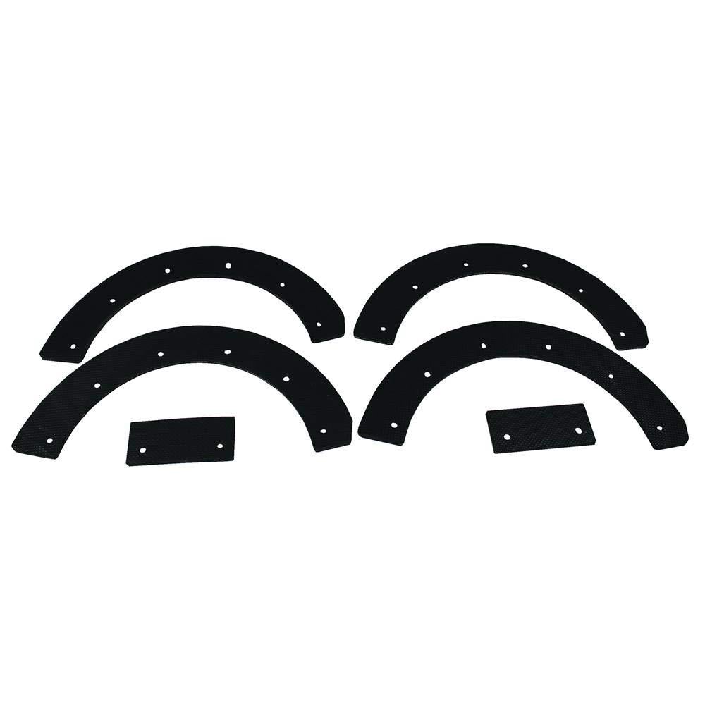 Stens 780-023 Paddle Set, Replaces Snapper: 6-0631, 7060631, 7060631YP, Fits Snapper: 3201, 3202 and 3203, Rubber, 6 Piece, Black