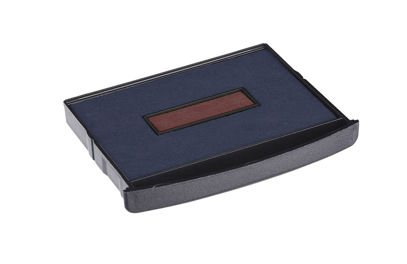 Colop E/2600 Replacement Pad Blue/Red E2600BR Pack Of 2 Black