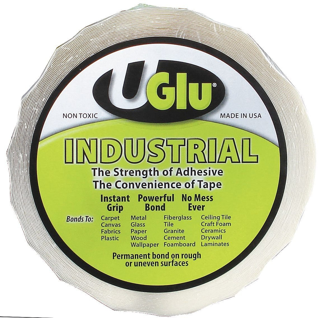 UGlu 10650-UGLU Industrial Roll 1" X 65Ft Foil Balloon, Clear