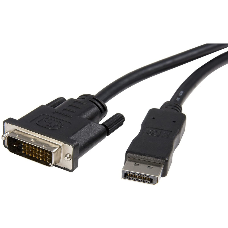 StarTech.com 10ft (3m) DisplayPort to DVI Cable - DisplayPort to DVI Adapter Cable 1080p Video - DisplayPort to DVI-D Cable Single Link - DP to DVI Monitor Cable - DP 1.2 to DVI Converter (DP2DVIMM10) 3m (10ft) Standard Packaging