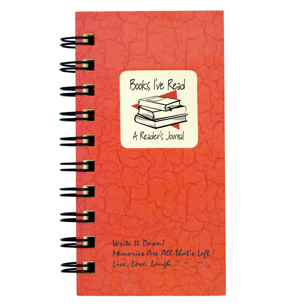 Books I've Read, A Reader's Journal - MINI Coral Hard Cover (prompts on every page, recycled paper, read more...)