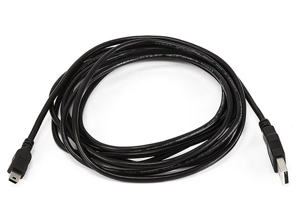 Monoprice 10-Feet USB A to mini-B 5pin 28/28AWG Cable (103897) Black