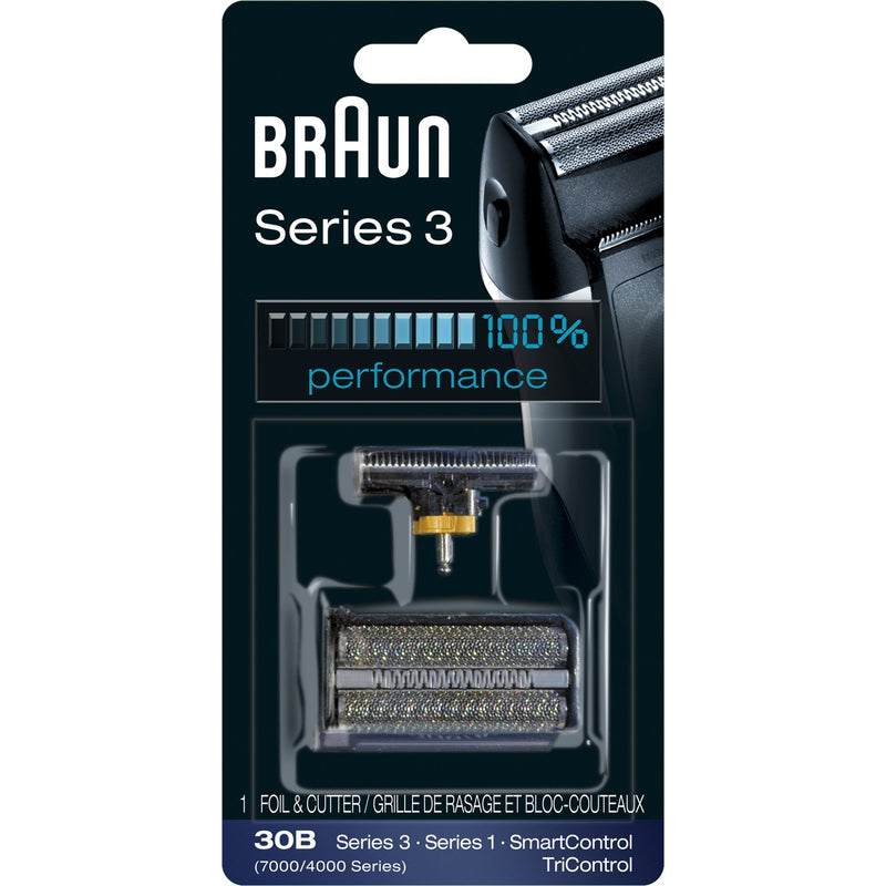 Braun Series 3 30B Foil & Cutter Replacement Head, Compatible with Previous Generation SmartControl, TriControl, 7000/4000 shavers, and Series 3 (340s)