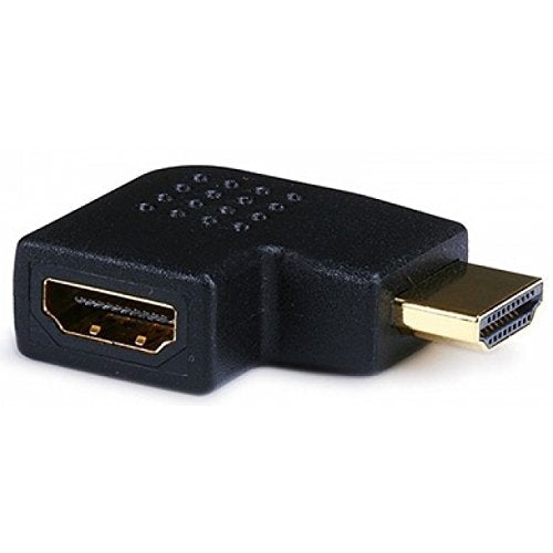 Monoprice HDMI Right Angle Port Saver Adapter (Male to Female) - 270 Degree - Vertical Flat Right