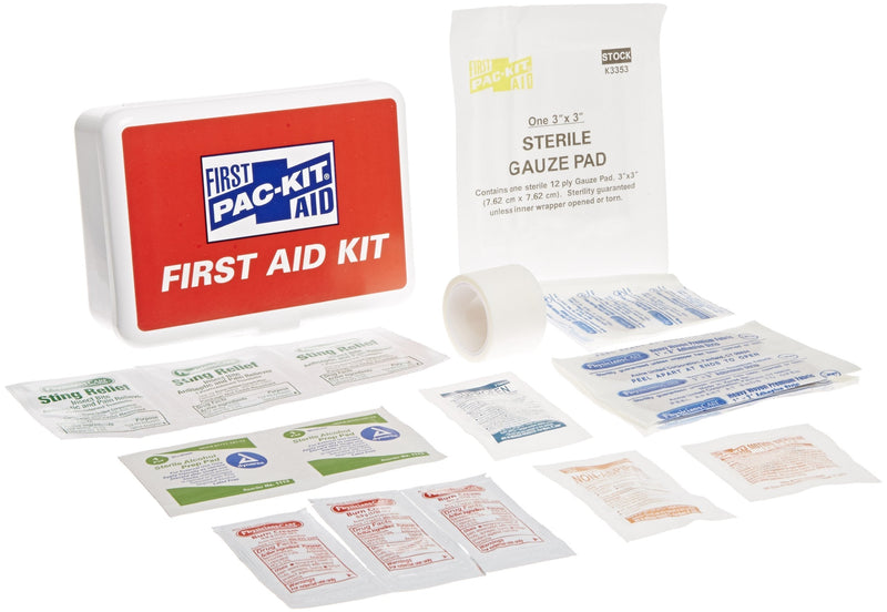 First Aid Only 7109 42 Piece Travel First Aid Kit In Plastic Case, For 10 People
