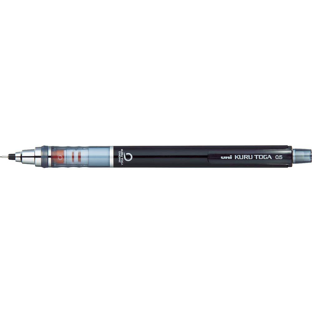 uni Kurutoga Mechanical Pencil Standard, 0.5mm, Black (M54501P.24)