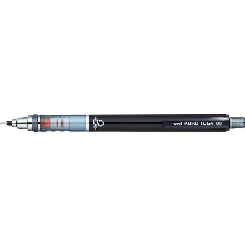 uni Kurutoga Mechanical Pencil Standard, 0.5mm, Black (M54501P.24)