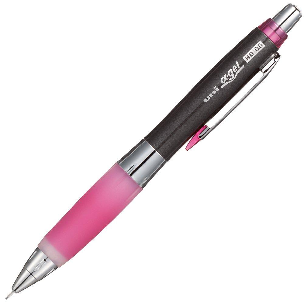 Uni Alpha-Gel Shaker Mechanical Pencil - Rose Pink - Slightly Firm Grip 0.5mm (M5618GG1P.66)