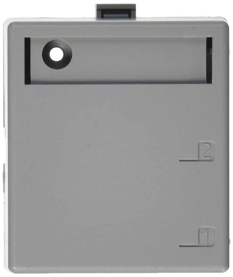 Leviton 41089-2GP QuickPort Surface Mount Housing, 2-Port, Grey, Includes 1 Blank QuickPort Insert