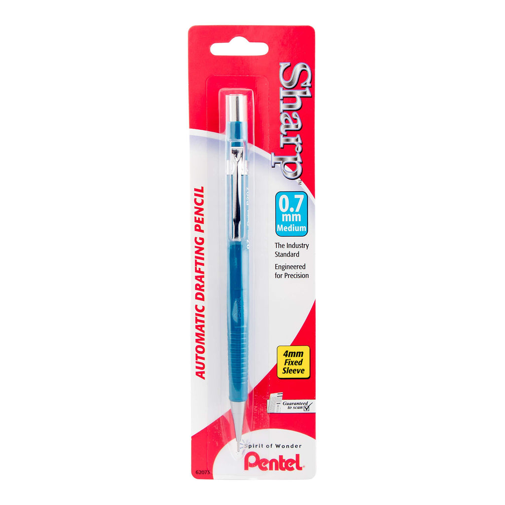 Pentel Sharp Automatic Pencil, 0.7mm, Blue Barrel, 1 Pack (P207BP-K6)