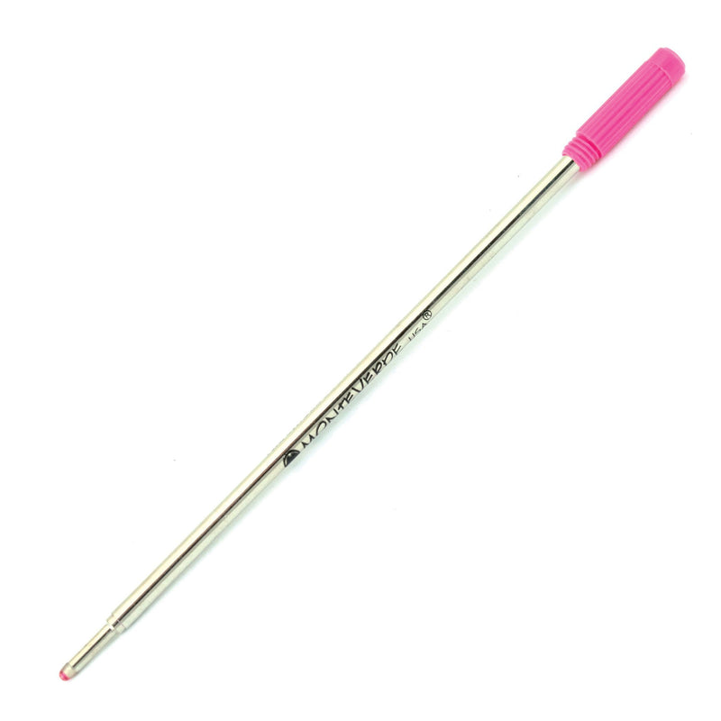 Monteverde Ballpoint Refill to Fit Cross Ballpoint Pens, Medium Point, Soft Roll, Pink, 2 per Pack (C132PK)