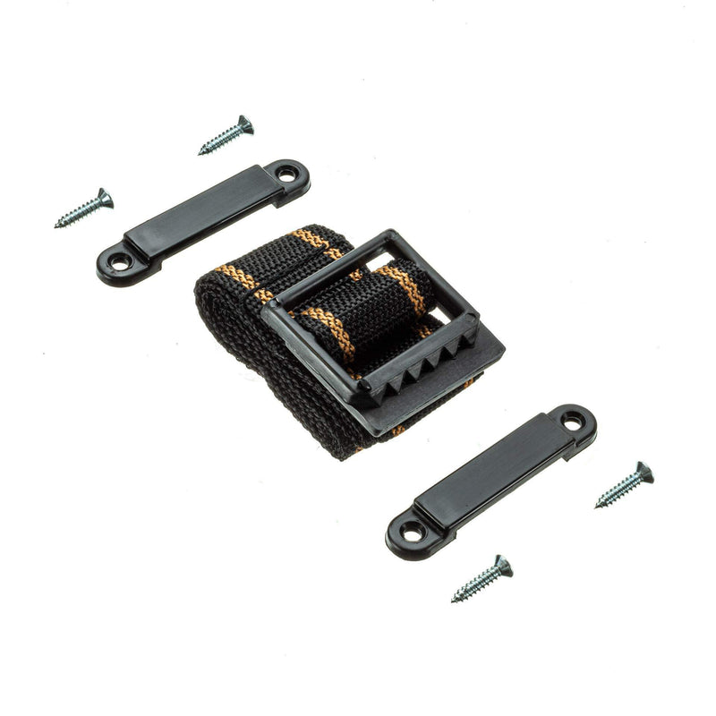Attwood 9013-3 Battery Box Hold-Down Strap Kit â€” Medium, Strap with Firm-Grip Buckles, Footman Clamps, Screws Included