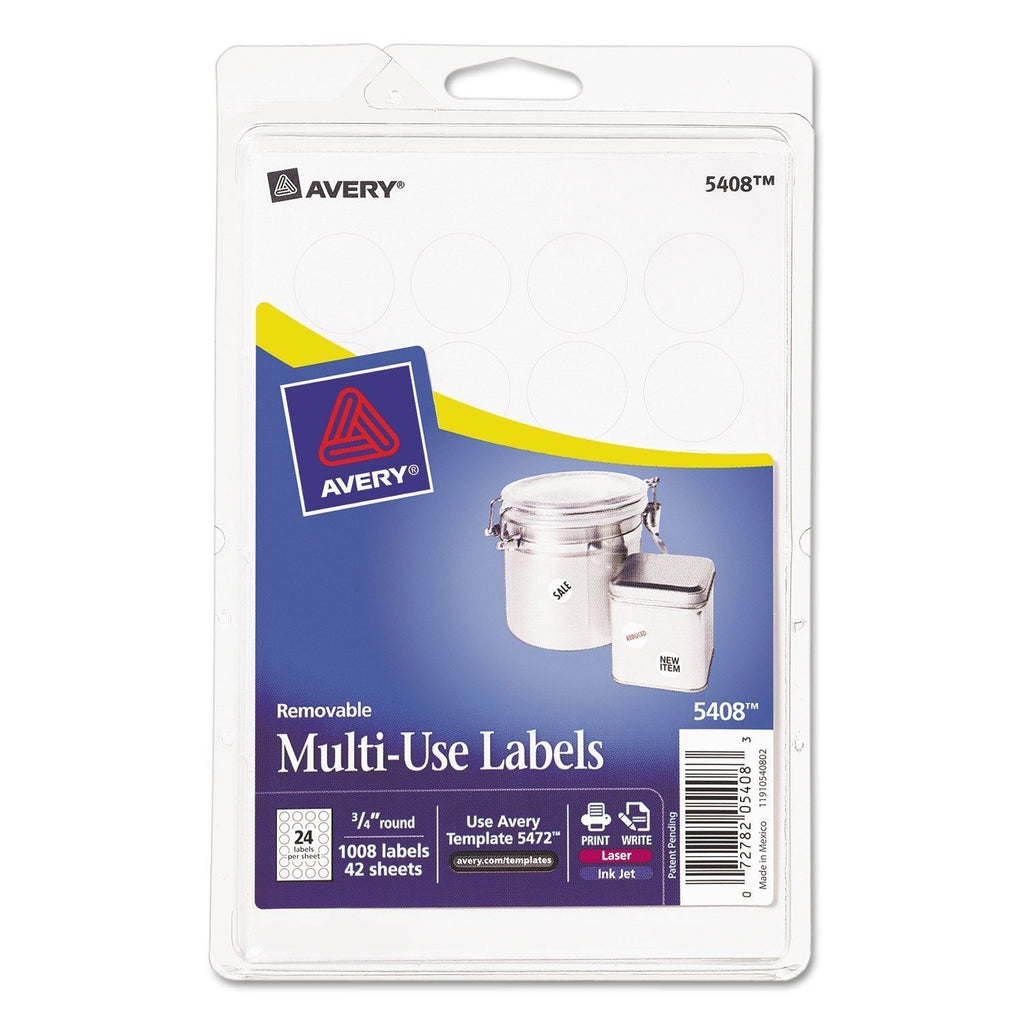 AVE05408 - Avery Print or Write Removable Multi-Use Labels