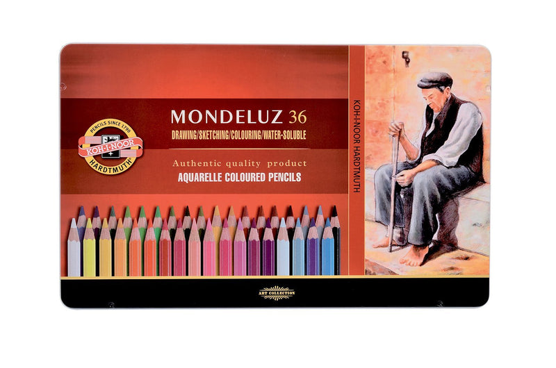 Koh-I-Noor : Mondeluz : Aquarell Coloured Pencils 3725 : Set of 36 w36