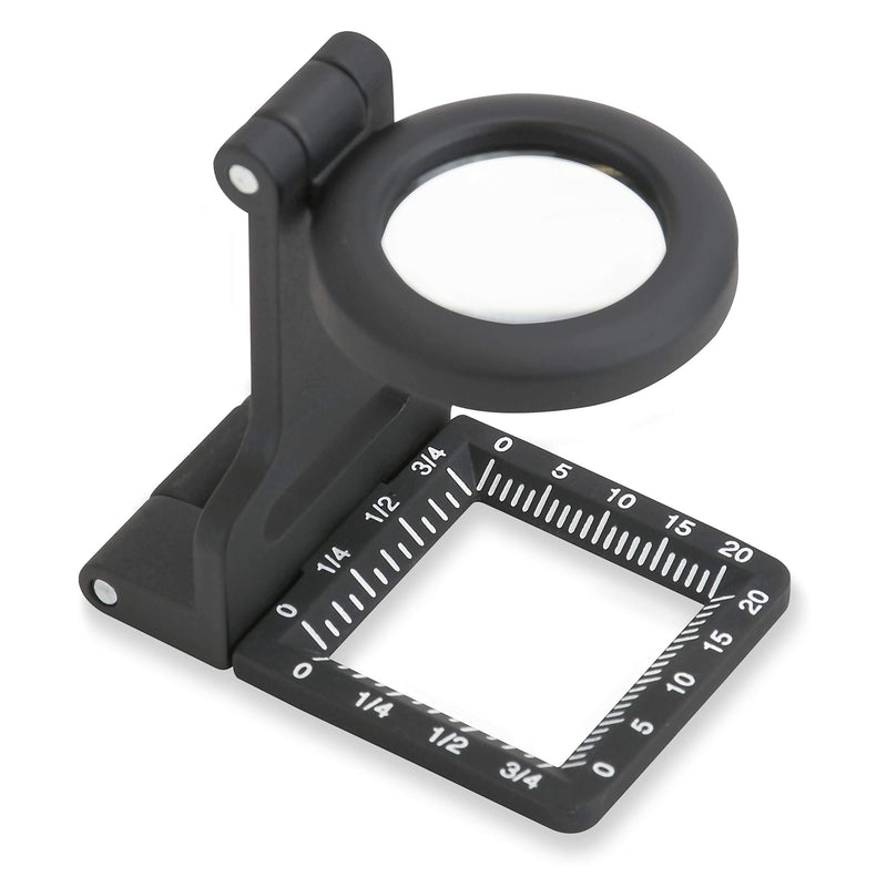 Carson Metal LinenTest 5x30mm or 6.5x20mm Glass Magnifiers with Soft Pouch (LT-60, LT-80) 6.5x20mm (LT-60)