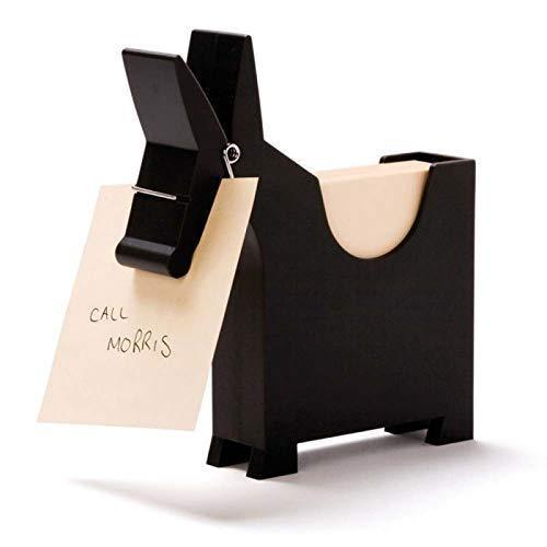 Monkey Business Morris The Donkey - Desktop Note Pad, Note Dispenser and Pen Holder, for Memo, Notes, Bock of 140 Blanks, Black/Red/White MM244