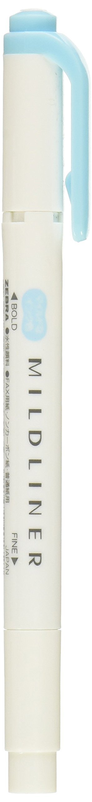 Zebra High Lighter Mildliner, Mild Blue (WKT7-MBL)