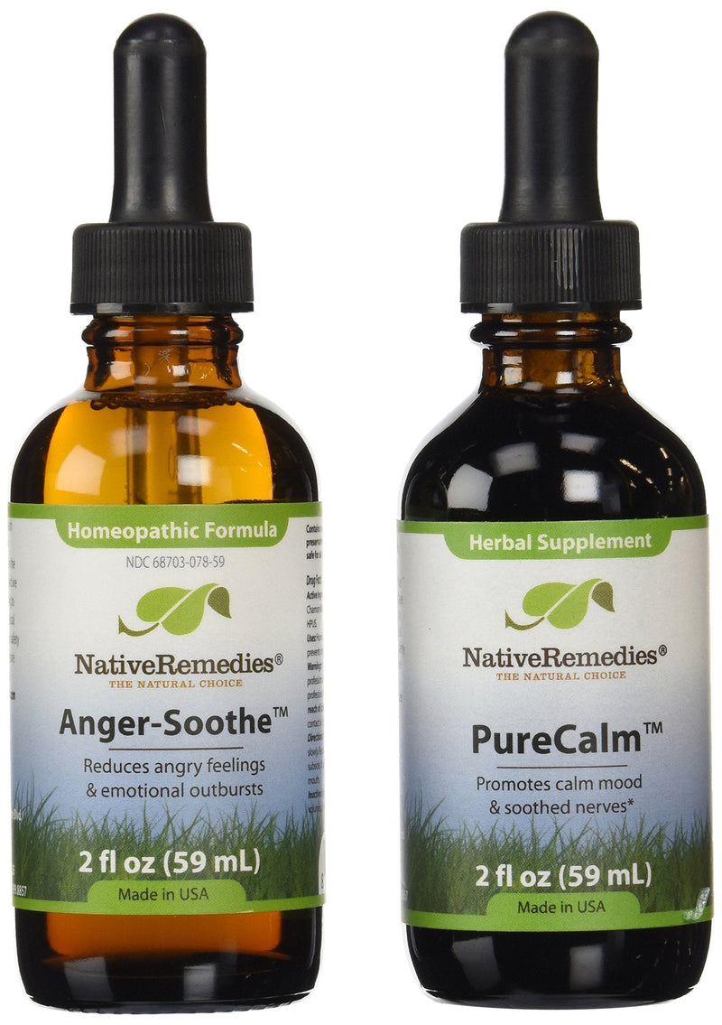 Native Remedies Anger-Soothe and PureCalm ComboPack
